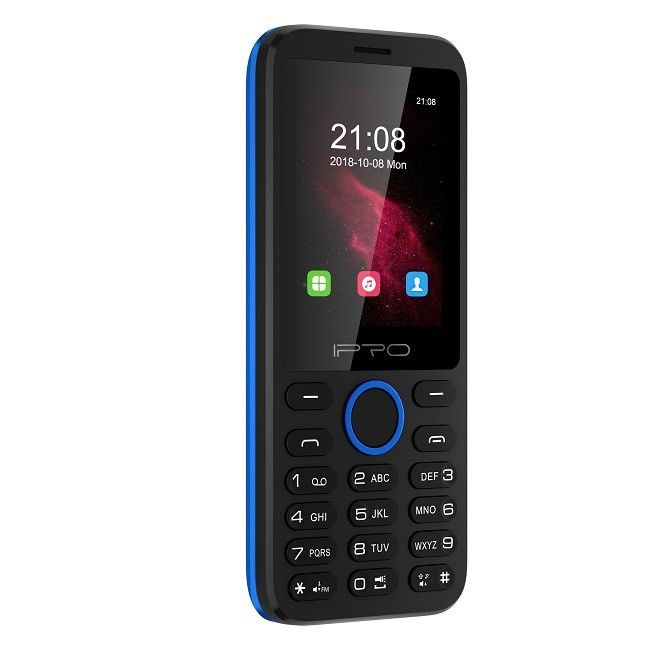KaiOS 3G Keypad Phone With 0.3MP Camera Plastic Housing Soft Rubber Keypad
