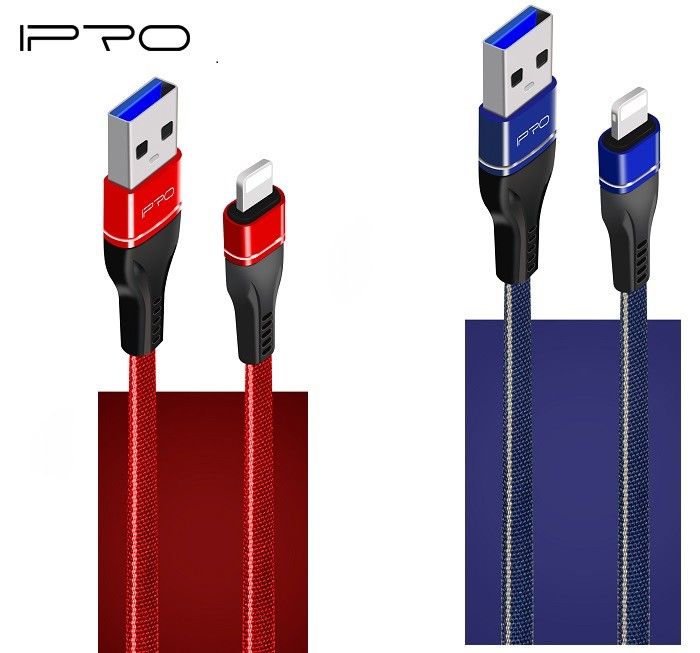 1M Jeans Cloth Leather Micro USB Mobile Charger USB Cable For Samsung Huawei Xiaomi In Flat Retail Packing