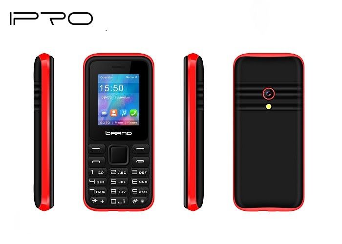 Black / Red Unlocked GSM Mobile Phones With GPRS Function OEM&ODM Available