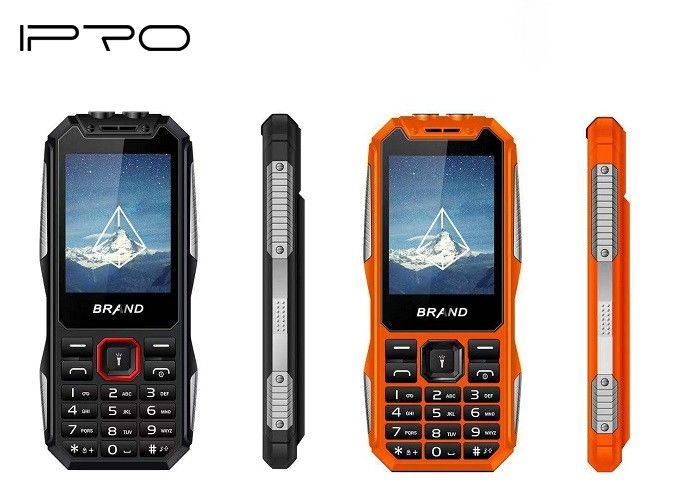 2.4 Inch Sturdy Rugged Mobile Phones Four Colors Optional 2500mah Big Battery